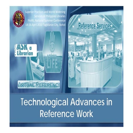 Technological Advances in Reference Work