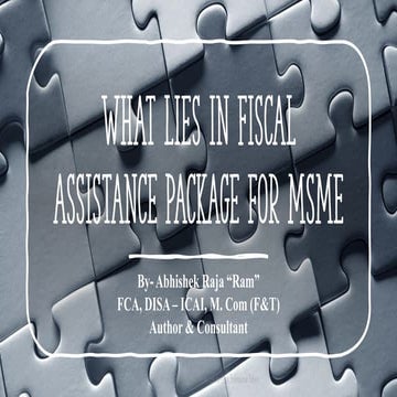 From navigating subsidies to setting up industries. | PDF