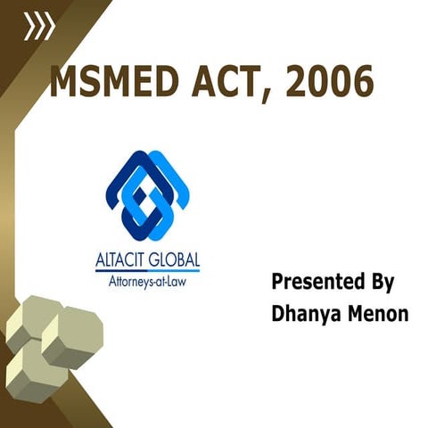 Msmed act, 2006