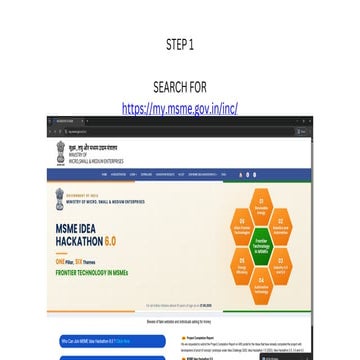 Step-by-Step Guide to Join MSME Idea Hackathon 6.0 and Submit Your ...