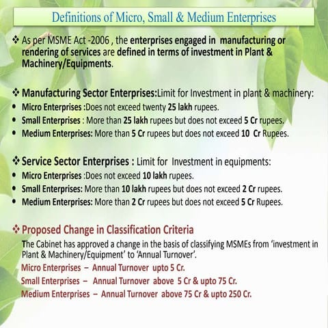 Msme schemes for small entrepreneurs or startup entrepreneurs founders