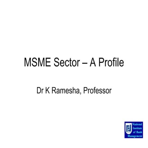 MSME Sector in india 2020 – A Profile.pptx