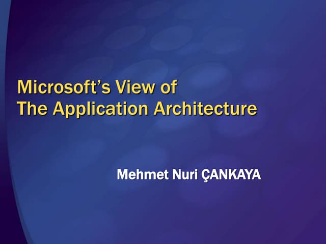 Microsoft Mimarisi