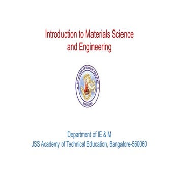 Material Science and Metallurgy
