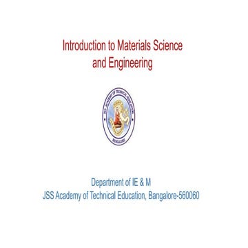 Material Science and Metallurgy