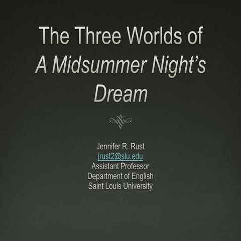 Midsummer Presentation Slides