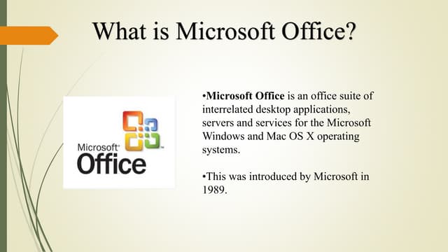 Msoffice introduction