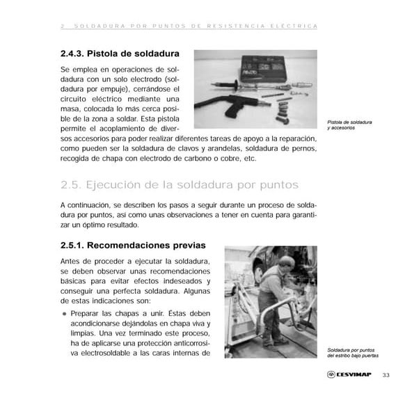 M soldadura puntosextracto