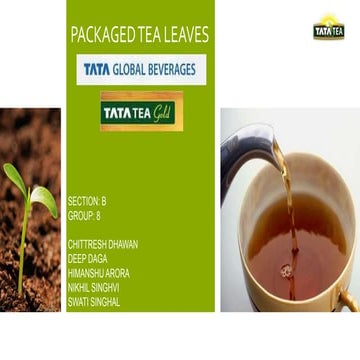 Tata Tea: Market Survey and Positioning