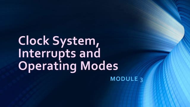 Msp 430 module 3