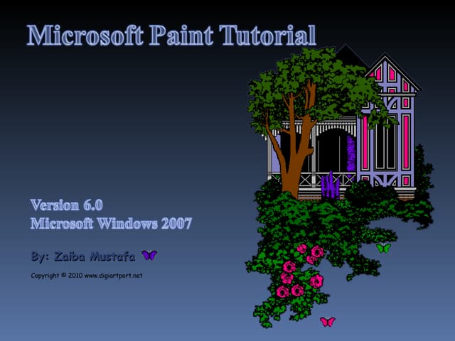 Ms Paint Tutorial