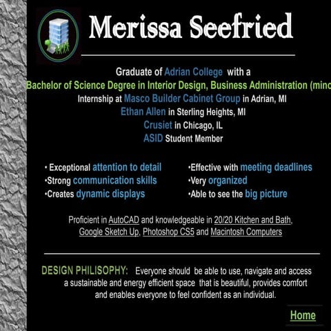 Merissa Seefrieds Portfolio