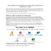 What is Microsoft Power Platform?