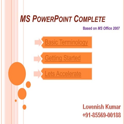 MS powerpoint 2007 complete