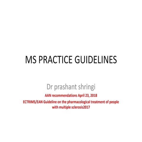 Ms practice guielines