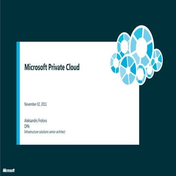 Ms private cloud