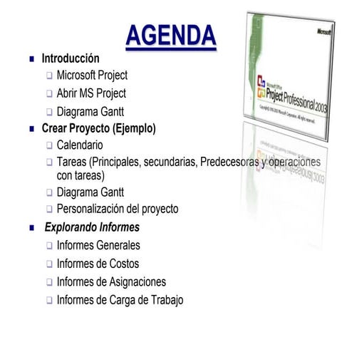 Tutorial de Ms Project 