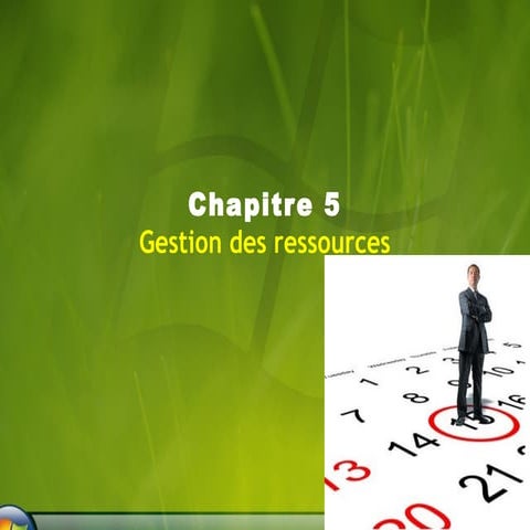 Ms project 5 gestion des ressources | PPT