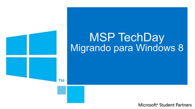 Migrando para Windows 8