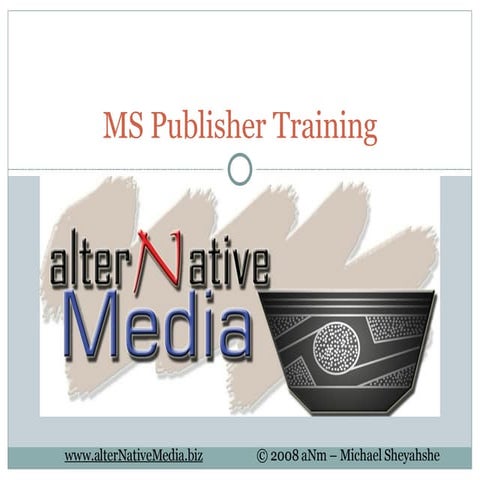 MS Publisher Training