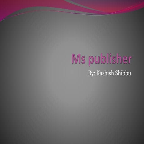 MS publisher 