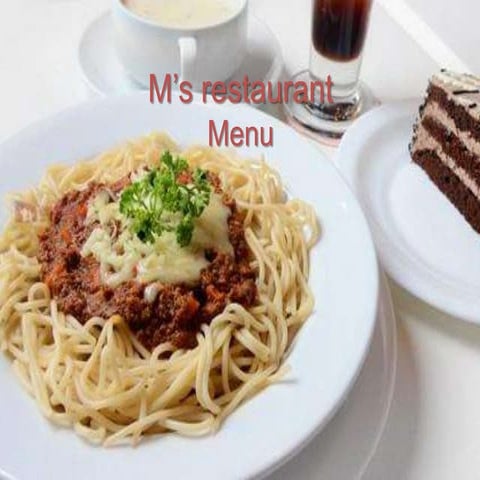 Menu Eng | PDF
