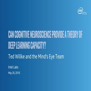 Ted Willke, Sr Principal Engineer, Intel at MLconf SEA - 5/20/16