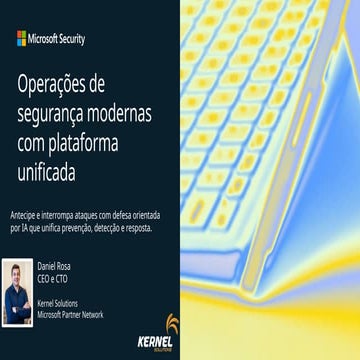 Microsoft Cibersecurity apresentation - Defender | PPTX