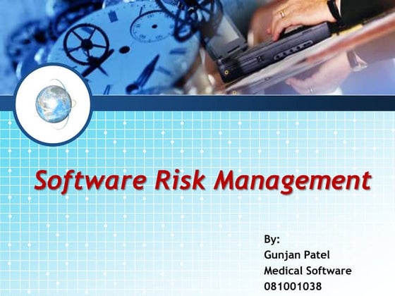 Risk management(software engineering) | PPT