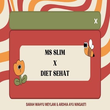 MS SLIM X DIET SEHAT - Konsultasi Tahap 1 Manajemen Web dan Media | PDF