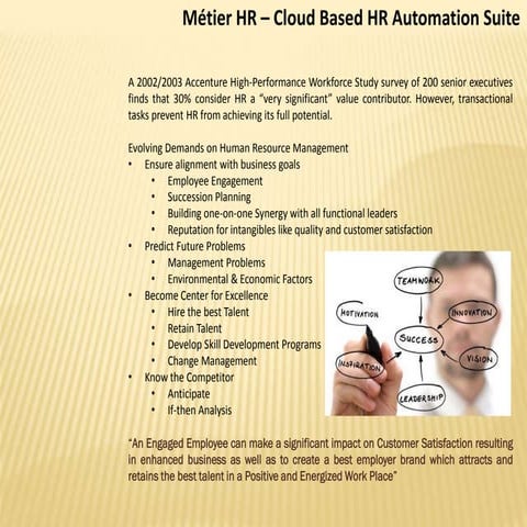 Metier HR - Summary Presentation