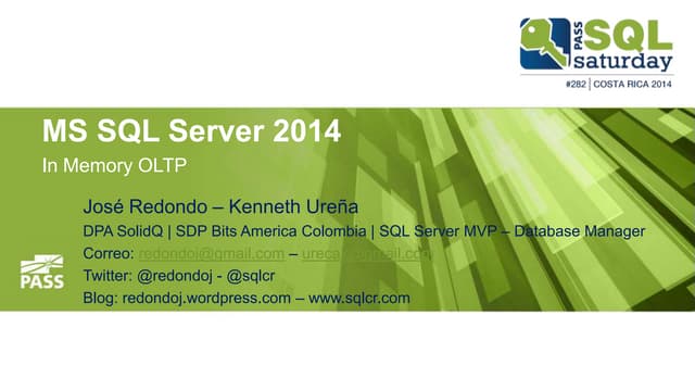 MS SQL Server 2014 - In-Memory OLTP