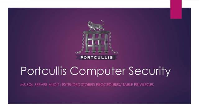 MS SQL server audit