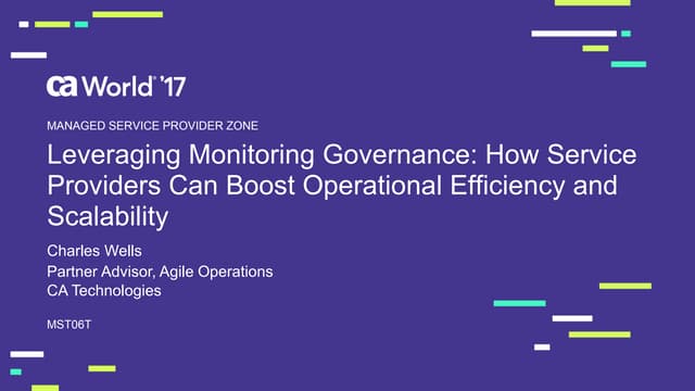 Leveraging Monitoring Governance: How Service Providers Can Boost Operational Efficiency and Scalability