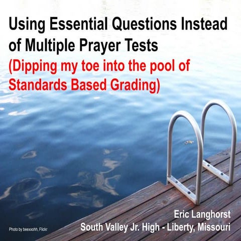 MSTA Change Agent Conference - Standards Based Grading