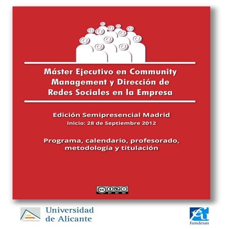 Máster ejecutivo en community management y dirección de redes sociales en la ...