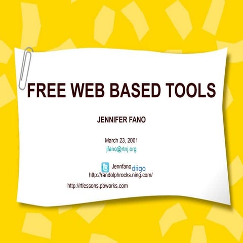 Free web tools