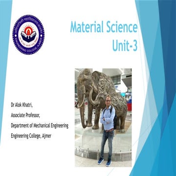 information about the unit 1 of subject material science and engineering
