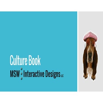 MSW Interactive Designs Culture Book