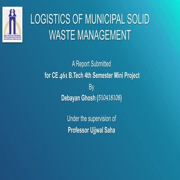 municipal solid waste management | PPTX