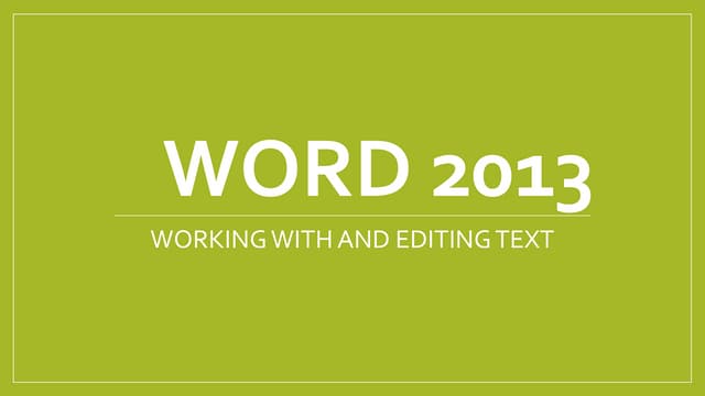 Ms word 2013 6