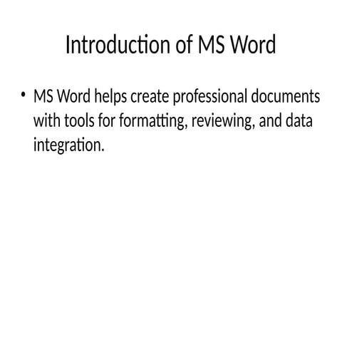 Comprehensive Introduction to Microsoft Word 2007-10 Features and Usage ...