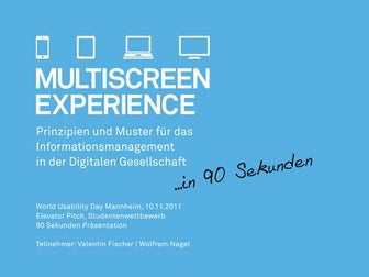 Multiscreen Experience (in 90 Sekunden)