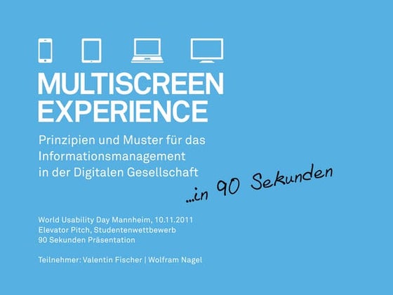 Multiscreen Experience (in 90 Sekunden)
