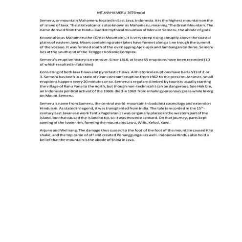 MT.SEMERU