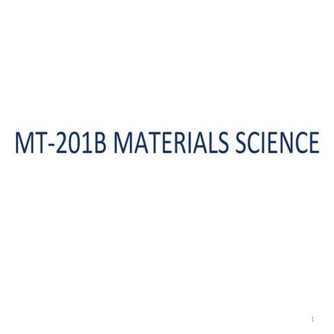 Mt 201 b material science new
