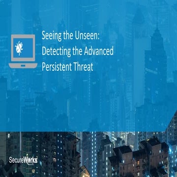 MT 68 Hunting for the Threat: When You Don’t Know If You’ve Been Breached 