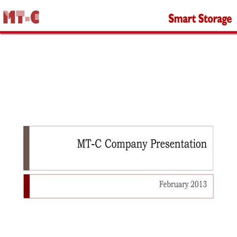 MT-C - company presentation