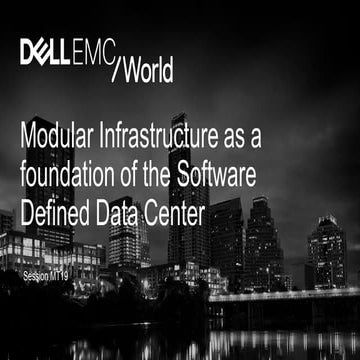 Mt19 Integrated systems as a foundation of the Software Defined Datacentre