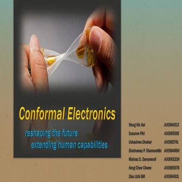 Conformal electronics and their economic feasiblity